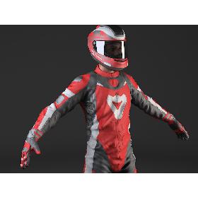 Biker Motorcycle Rider - Rigged